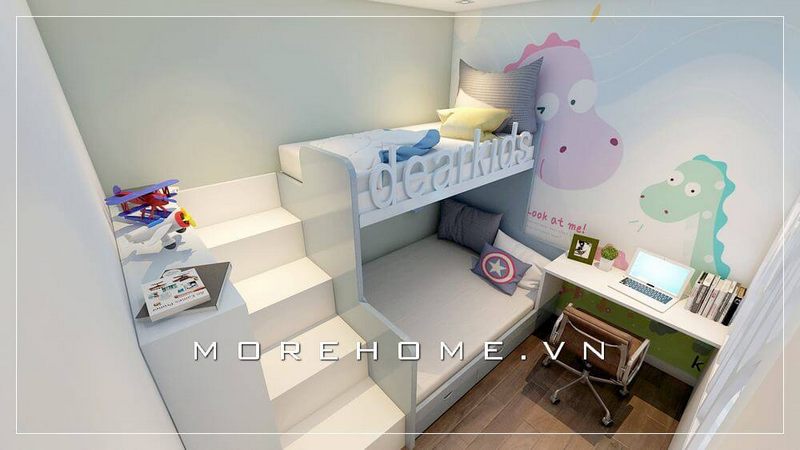 Gợi ý các mẫu giường tầng đẹp dành cho trẻ em đầy cá tính